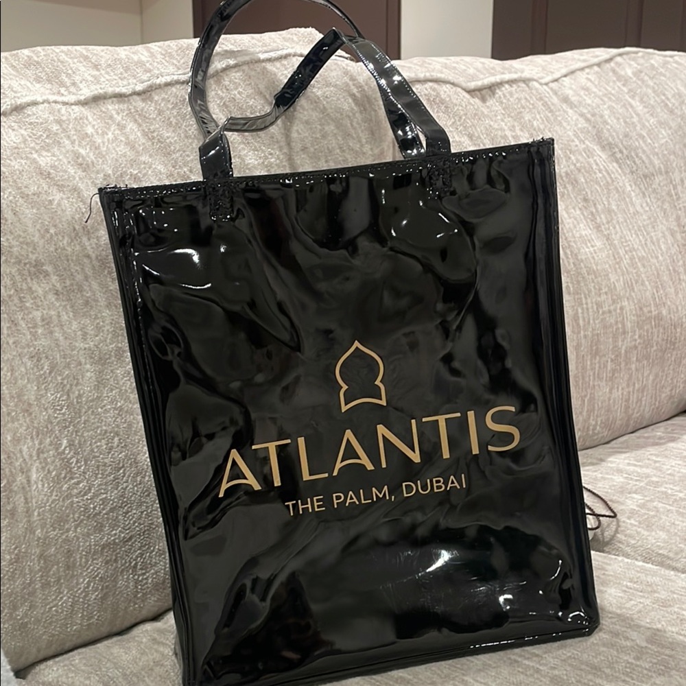 THE PALM DUBAI Black Atlantis Tote Bag